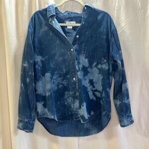 Vintage Talbots Bleached Denim Shirt – M – Leopard Truck Patch